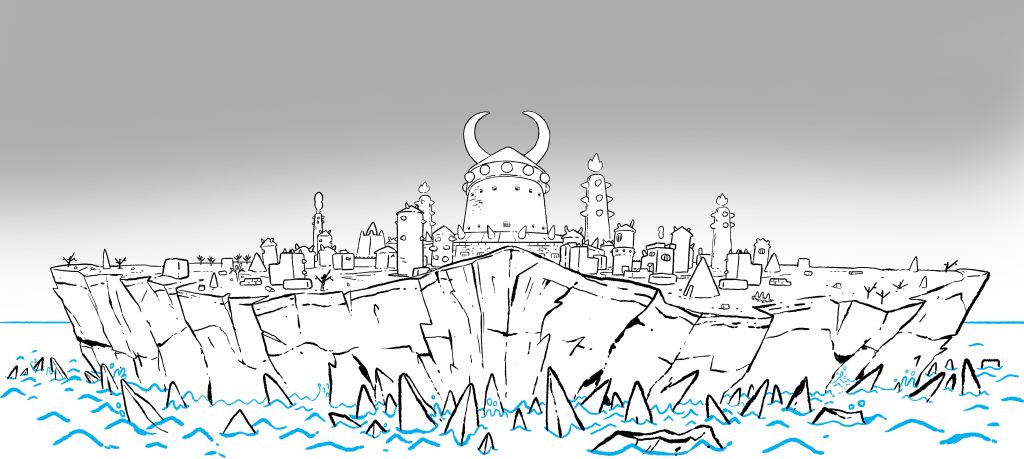 Here's a drawing I did of the castle from